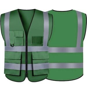 Green Reflective Safety Vest